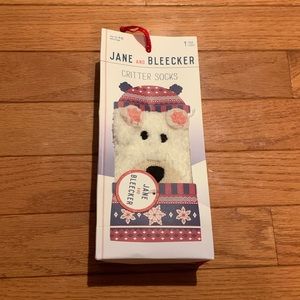 Polar Bear Fuzzy Socks